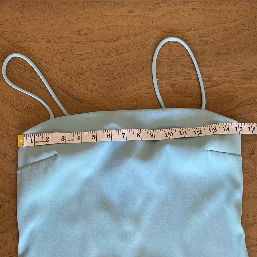 Vintage Rampage Turquoise Mini Spaghetti Strap Dress Size 9 Juniors - Picture 9 of 13